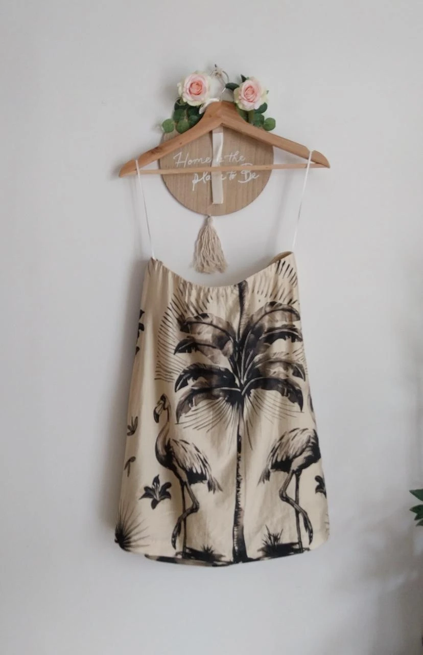 Top habillé drapé imprimé exotique H&M Taille 36 neuf – photo 7